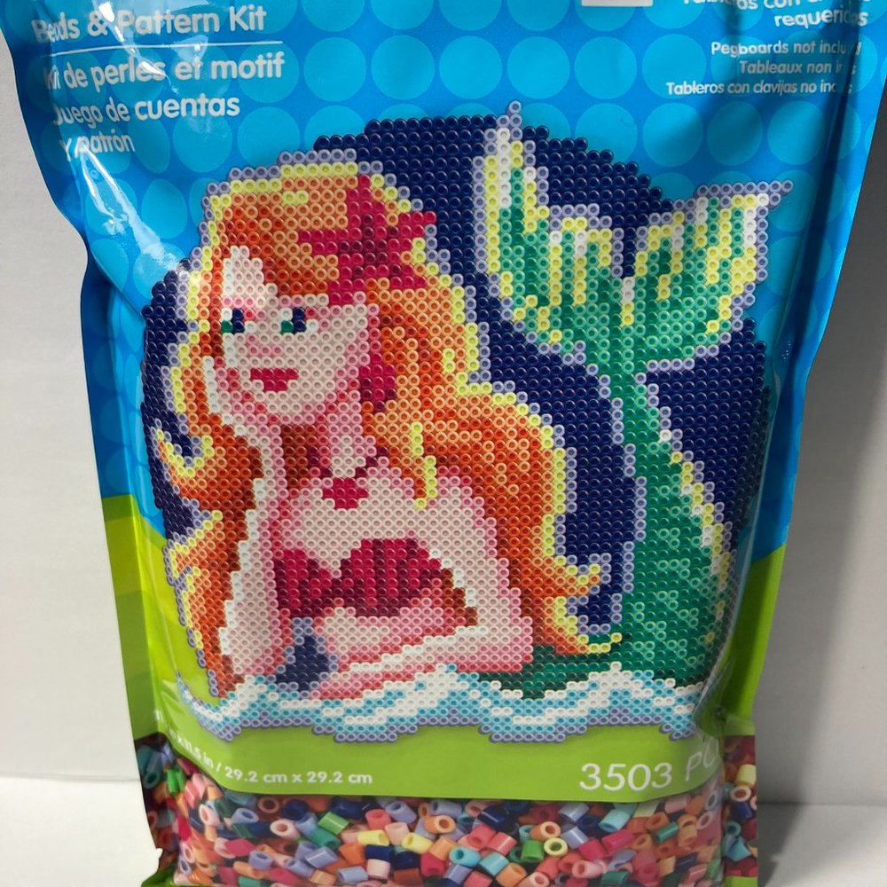 Perler Mermaid Ocean Sea Fuse Bead Kit Pegboard NOT Included Crafts